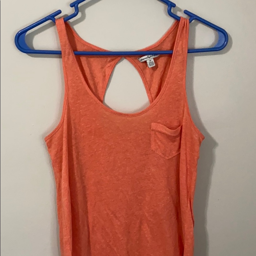 American Eagle Orange/pink tank